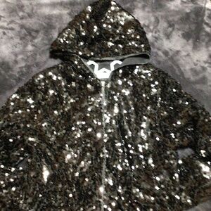 H&M , 14y+, black sequins